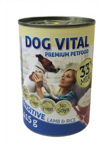 Dog Vital konzerv sensitive lamb & rice 415gr