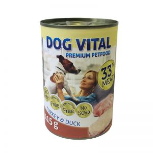 Dog Vital konzerv turkey & duck 415gr