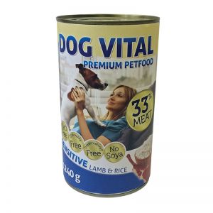 Dog Vital konzerv sensitive lamb & rice 1240gr