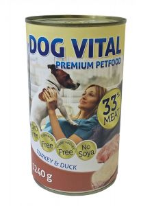 Dog Vital konzerv turkey & duck 1240gr