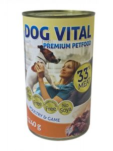 Dog Vital konzerv poultry & game 1240gr