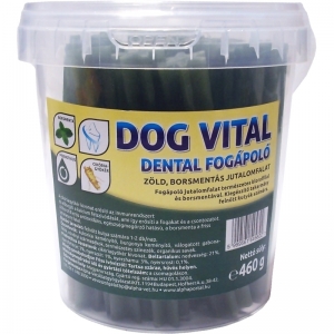 DOG VITAL DENTAL FOGÁPOLÓ JUTALOMFALAT BORSMENTÁVAL ÉS KLOROFILLAL 460G