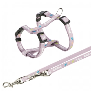 Trixie Junior Puppy Szett Hám + Póráz 23–34 Cm/8Mm 2M Világoslila
