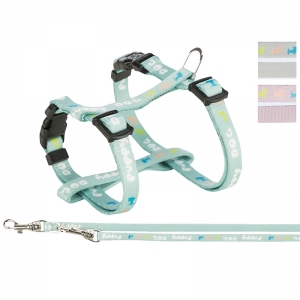 Trixie Junior Puppy Szett Hám + Póráz 23–34 Cm/8Mm 2M Menta